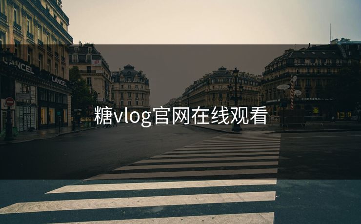 糖vlog官网在线观看 糖vlog官网在线观看